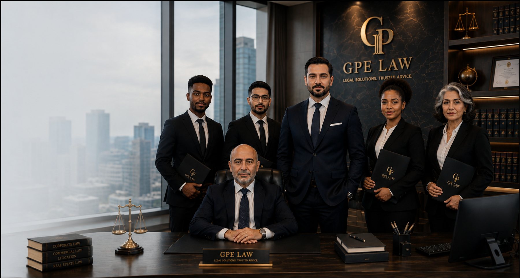 The GPE Law team at the firm's office